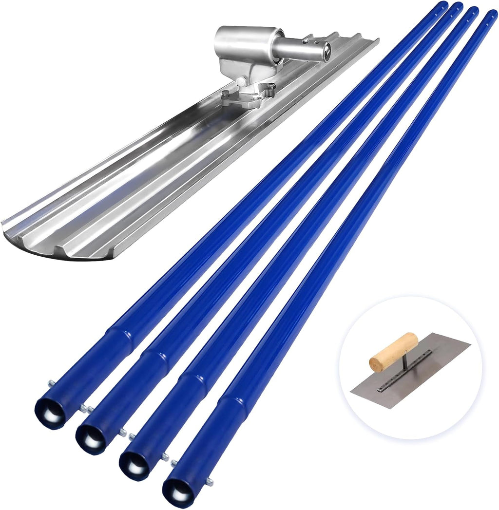 Bull Float Aluminum Magnesium Alloy Concrete Float 48"x8" Round End Board Kit trowel Tool Cement Tools Float Bracket
