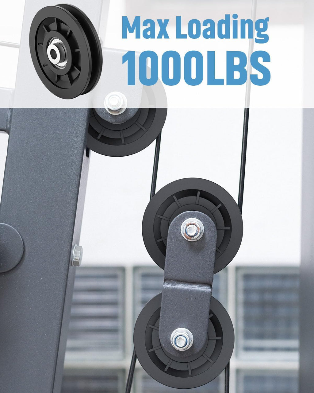 3.5" Nylon Pulley Wheel, Cable Replacement Pulley