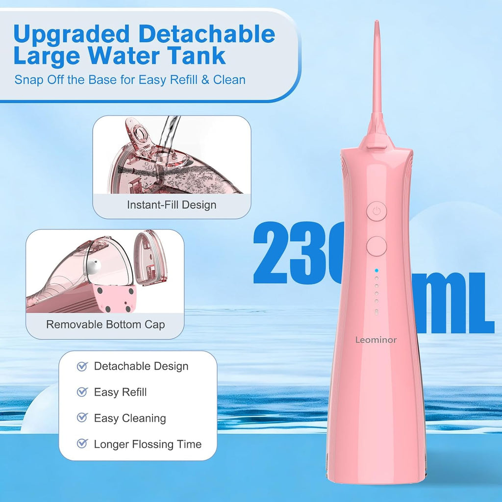 2-in-1 Water Flosser & Electric Toothbrush Combo for Family Use – Portable Oral Care Kit with Multiple Modes,Large