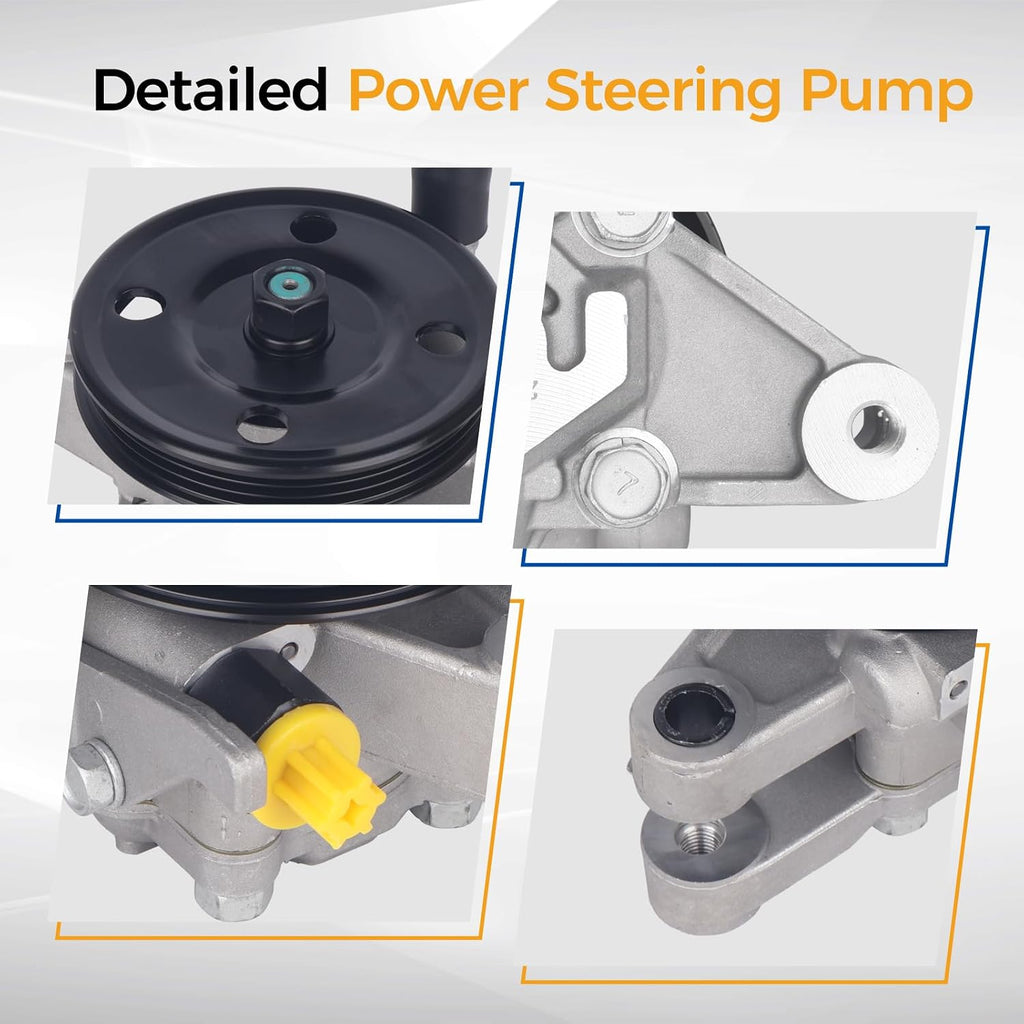 PAROD 215260 Power Steering Pump Fit for 2001-2005 Hyundai Elantra, 2003-2008 Tiburon 2.0L L4