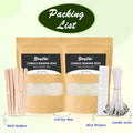 Candle Making Kit for Beginners, Soy Wax Candle Making Supplies with Natural Soy Wax, Essential Oils, Color Dye