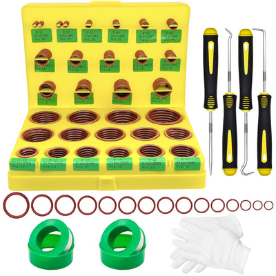 396PCS Viton O-Ring Kit, 30Sizes High Temperature Resistance FKM O Rings