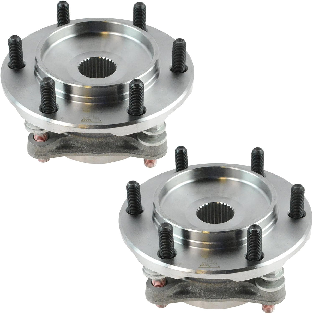 TRQ Front Wheel Bearing & Hub Assembly Set