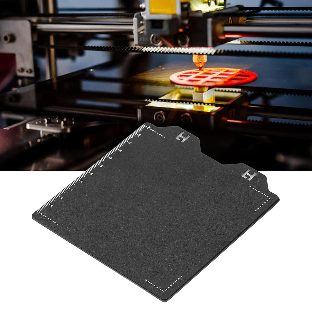 PEI Spring Steel Build Plate, Magnetic Flexible Heated Bed Surface for 3D Printing Hobbyists Textured Smooth Double