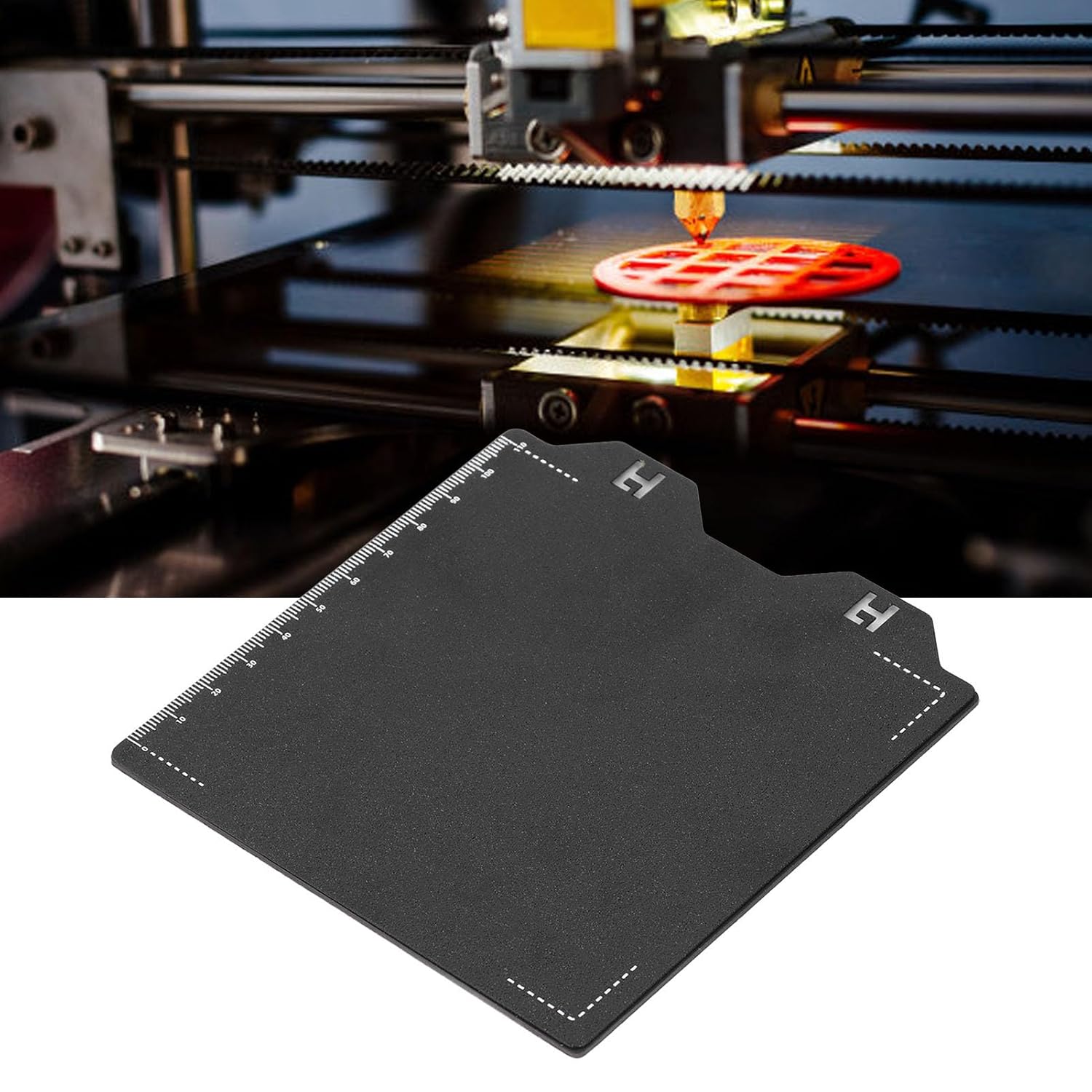PEI Spring Steel Build Plate, Magnetic Flexible Heated Bed Surface for 3D Printing Hobbyists Textured Smooth Double