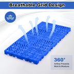 Kerbaeo Interlocking 2 Pcs Plastic Pallets for Basement Storage
