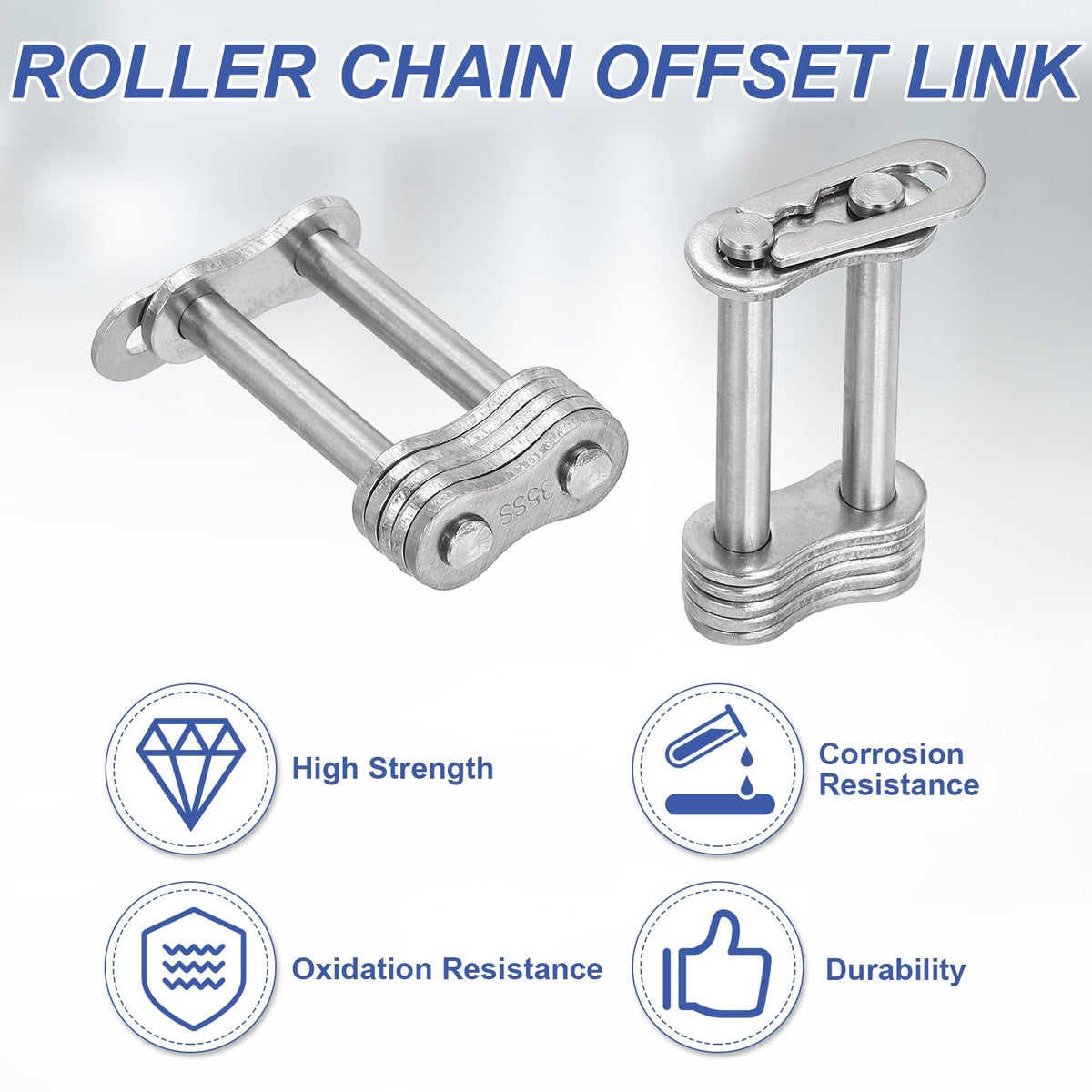 DTGN 2Pcs ANSI #35 Roller Chain Connect Link, 8mm Pitch