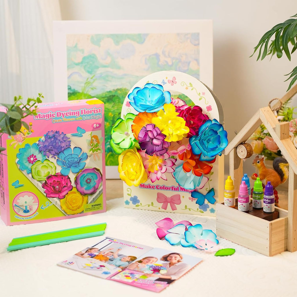 DIY Flower Craft Kits Magic Dyeing Florist Bouquet Maker Art Supplies Arts | Arts And Crafts Toy Kits for Boys and