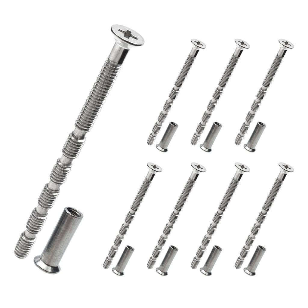 BlingKingdom 8 Sets M4 x 60mm Door Handle Screws and Sleeves