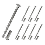 BlingKingdom 8 Sets M4 x 60mm Door Handle Screws and Sleeves