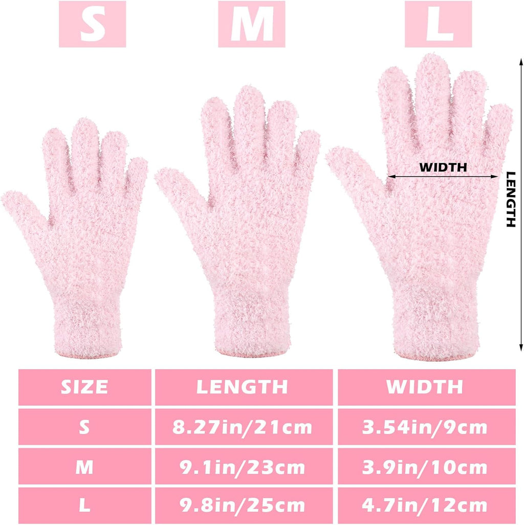 3 Pairs Microfiber Plant Dusting Gloves Leaf Cleaning Gloves for Indoor Plants, Blinds, Furniture, House (Green