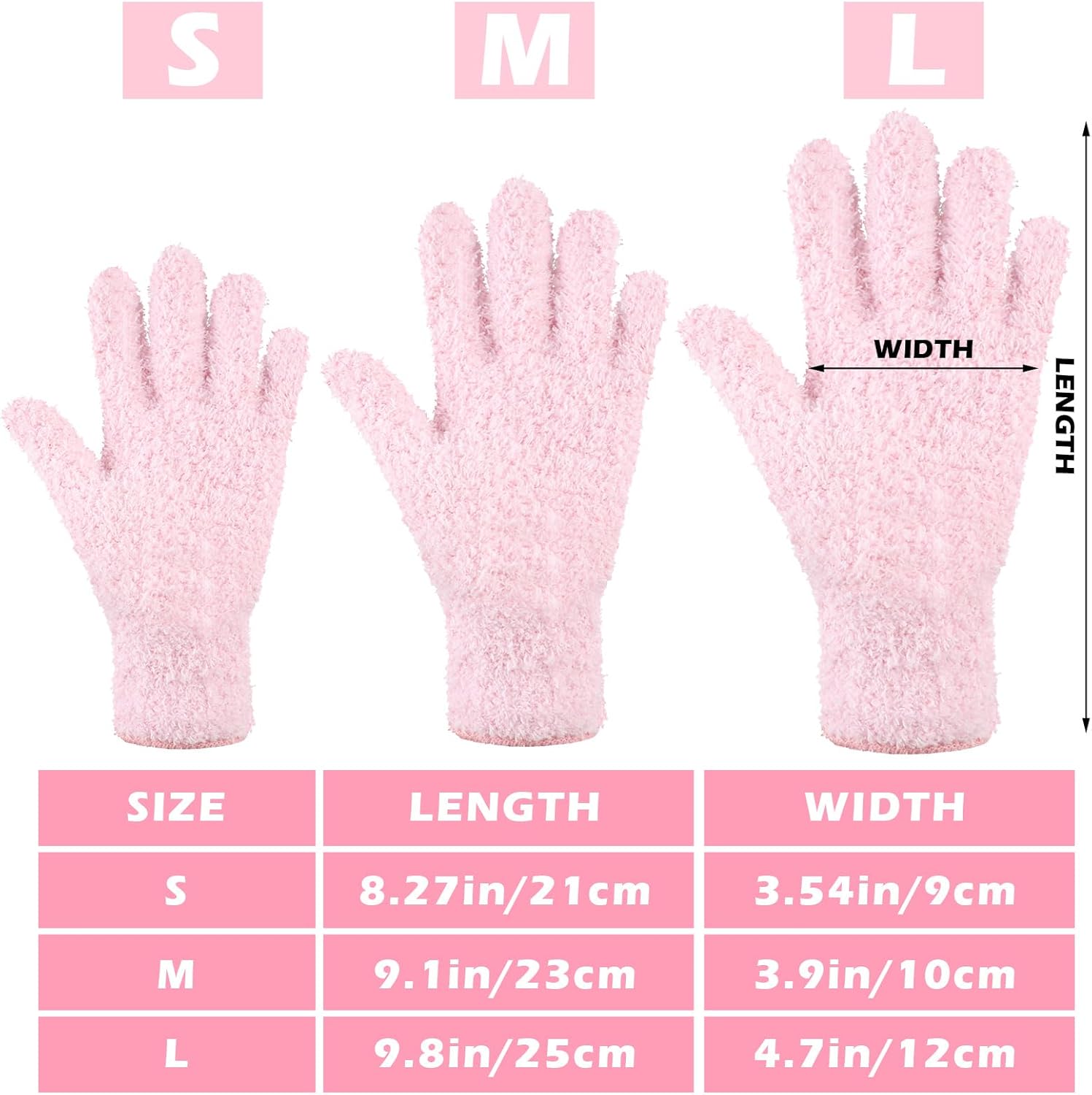 3 Pairs Microfiber Plant Dusting Gloves Leaf Cleaning Gloves for Indoor Plants, Blinds, Furniture, House (Green