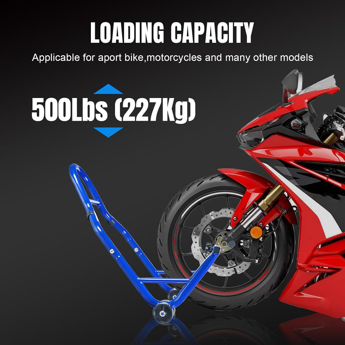 Motorcycle Stand Rear Combo Wheel Lift Stand, 500Lbs Capacity,Swingarm Spool Paddock Stand for Sport Bike,Fit for Yamaha