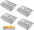 Hotel Pan, Full Size Steam Table Pan 4" Deep Stainless Steam Table Pan with Lid Full Size Food Pan 20.8" L x 13" W