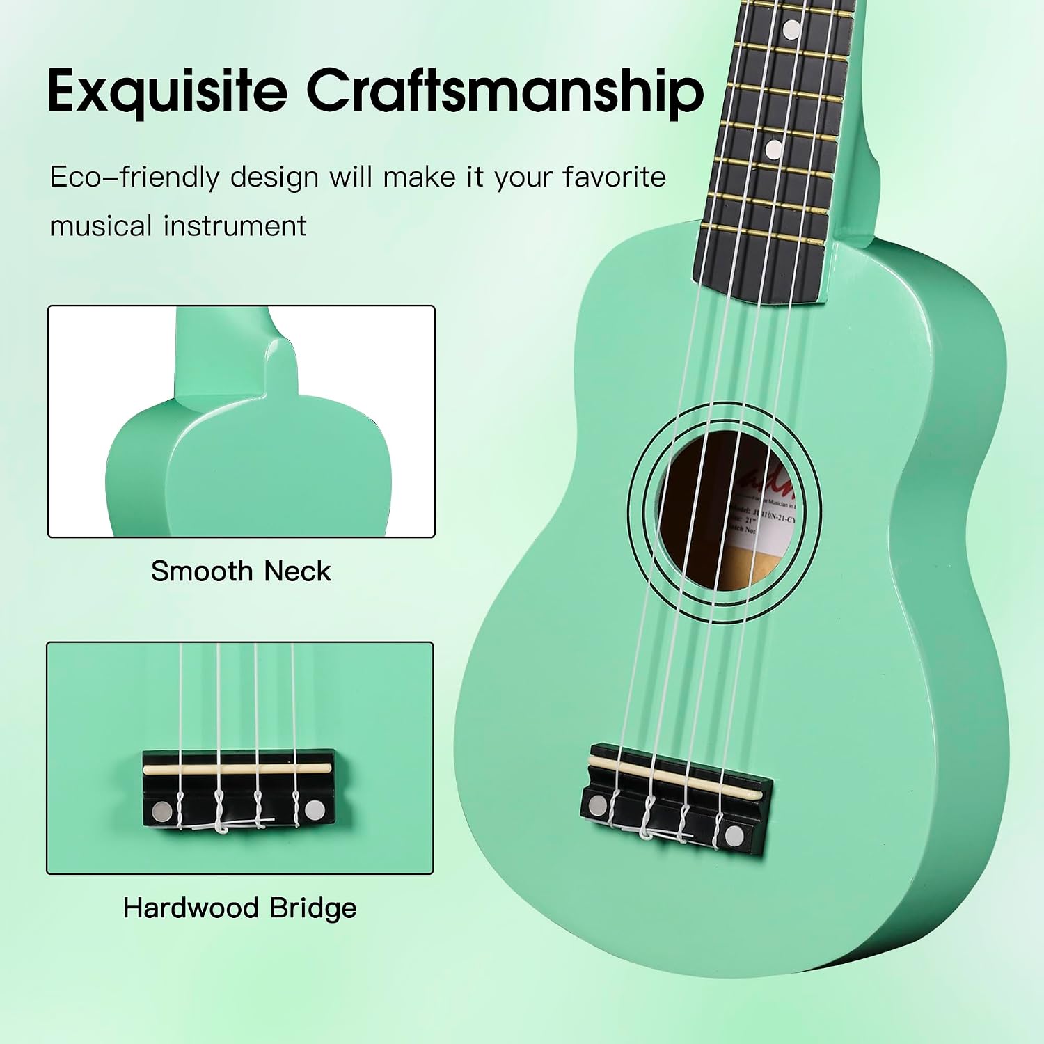 Ukulele for Beginners Hawaiian Wood Ukelele Kit for Kids Adult Student Starter Professional Ukalelee Pack Bundle with