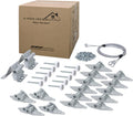 Garage Door Hinge Roller Bracket Hardware Tune Up Kit (7' Height (16'x7' or 18'x7'))