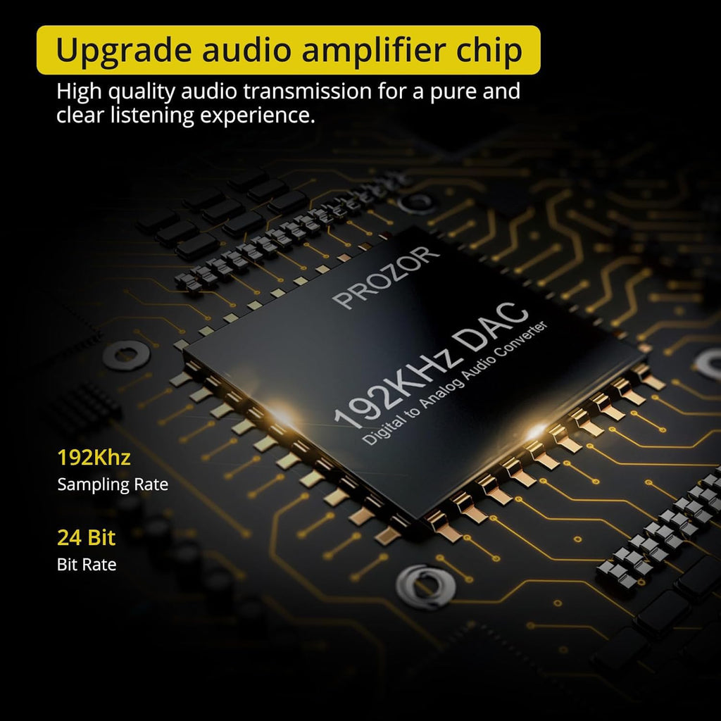 192KHz Digital to Analog Audio Converter Optical to RCA Adapter Upgrade Volume Adjustable DAC with Optical Cable