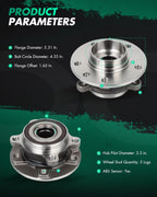 SCITOO 1x 513389 Wheel Bearing Hub Assembly 5-Lug 4WD,AWD