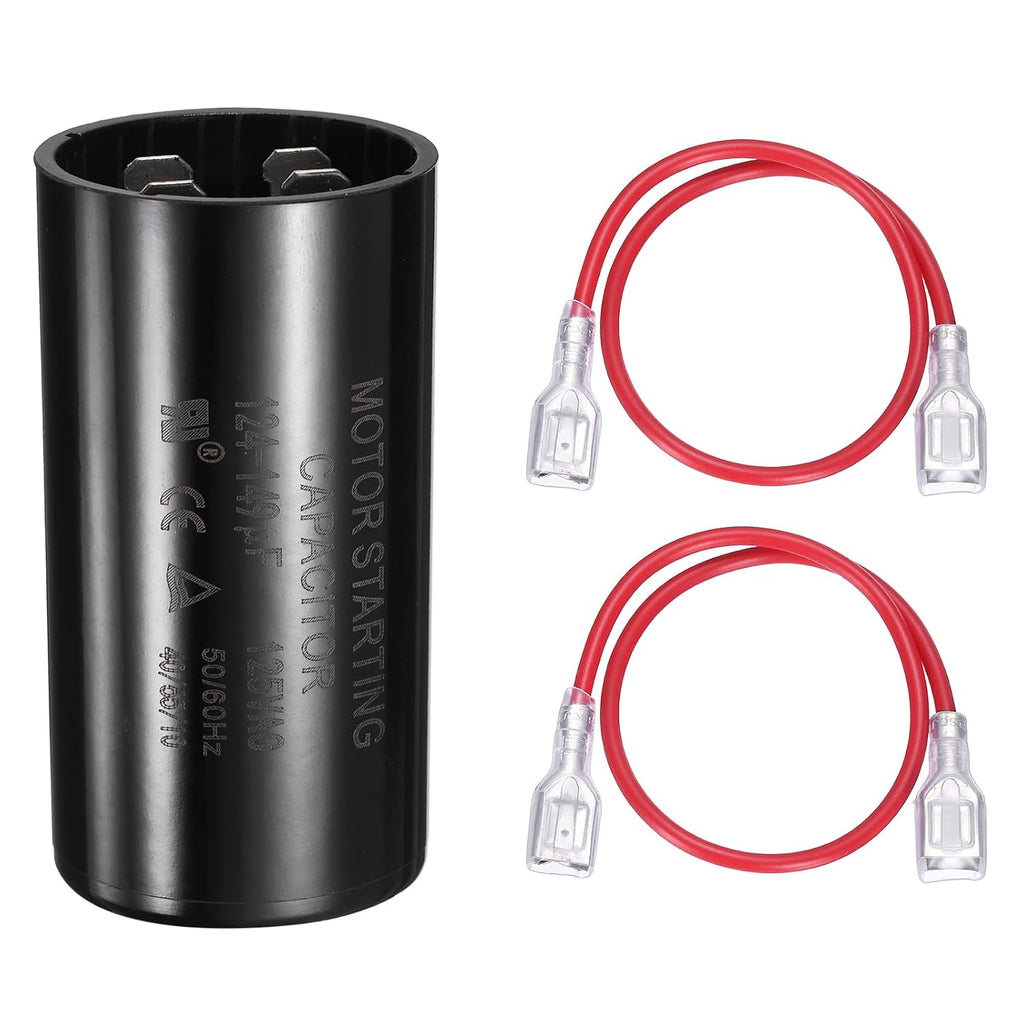 CD60 Run Capacitor 124-149 MFD UF 125 VAC 50/60Hz 36x70mm Black
