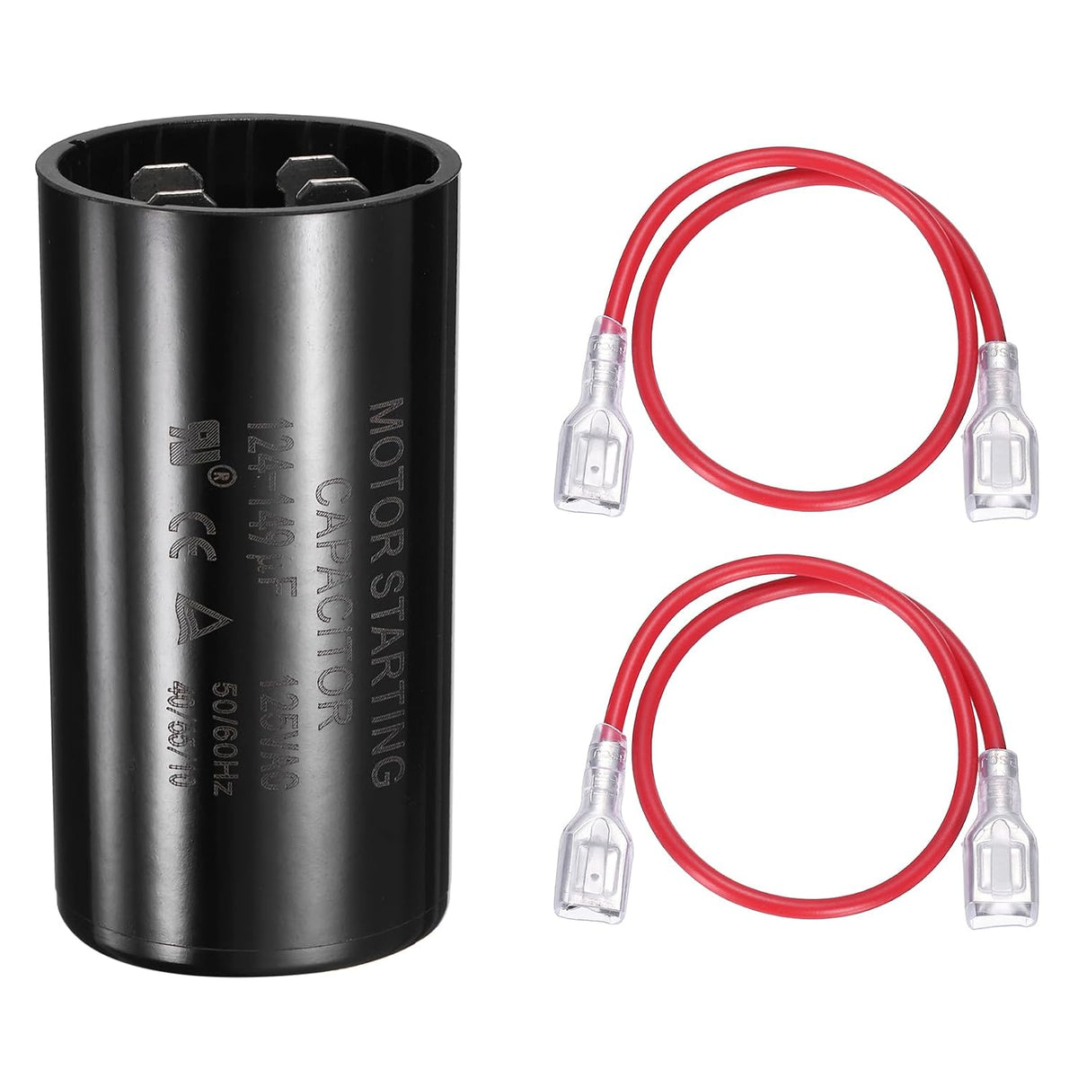 CD60 Run Capacitor 124-149 MFD UF 125 VAC 50/60Hz 36x70mm Black