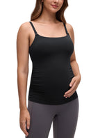 Maternity Nursing Tank Tops Black Medium