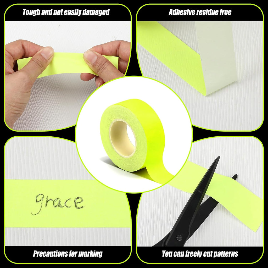 Spike Tapes, Neon Gaffer Tape, Fluorescent Blacklight UV Reactive Spike Tapes