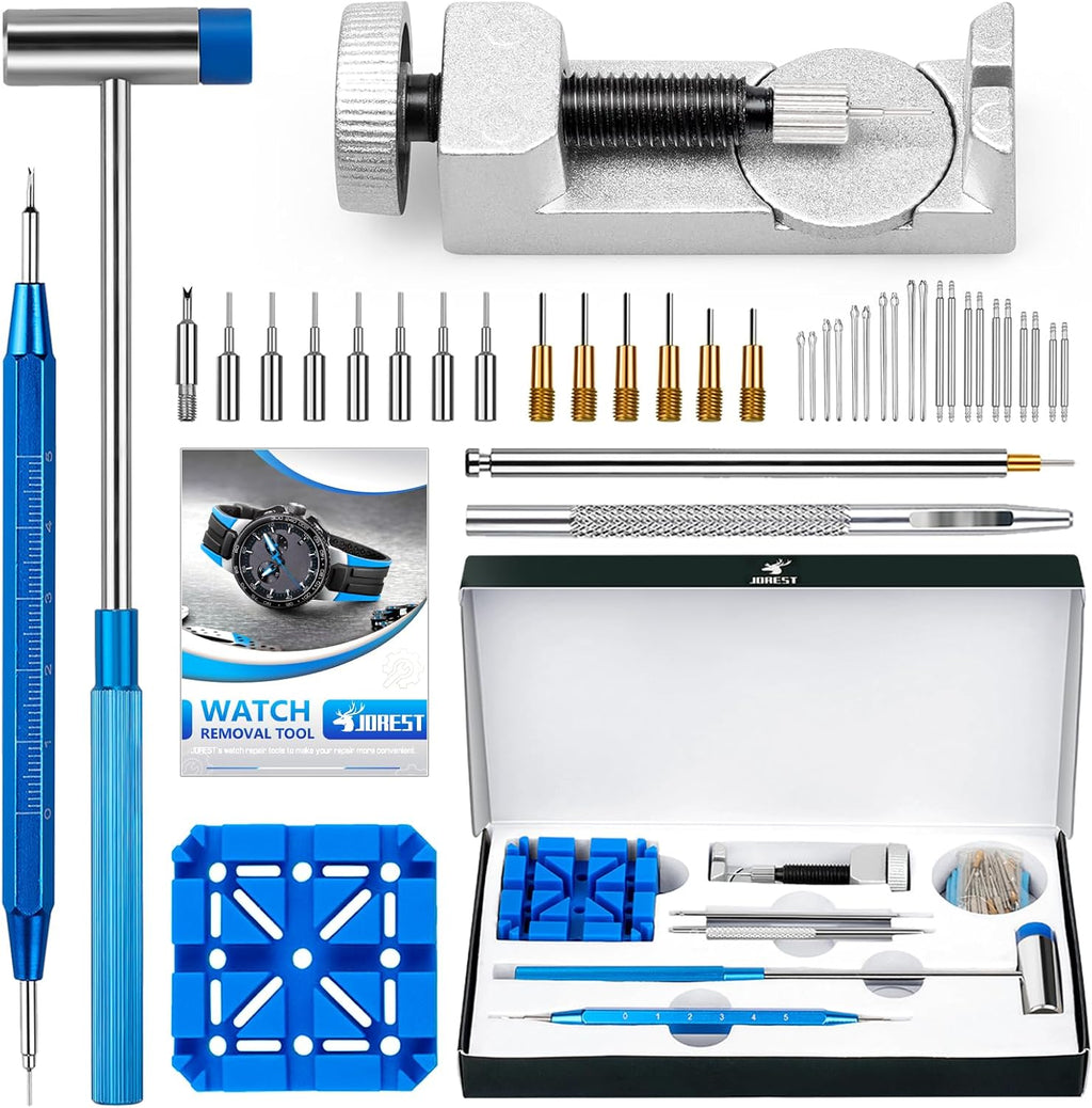 Watch Link Removal Tool Kit, Watch Band Tool for Watch Repair, Bracelet Adjustment, Replacement and Resizing, Watch