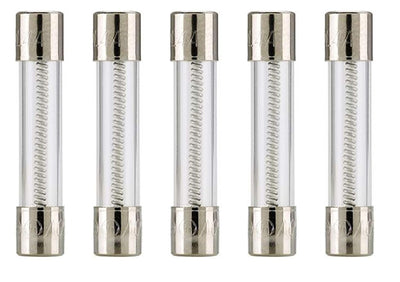 Bussmann MDL-1 Glass Fuse 1 Amp 250 Volt Time Delay (Slo-blo) 3AG 1/4 x 1-1/4 (5 Pack)