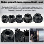 5Pcs M1 Steel Pinion Gear Set 14T 16T 18T 20T 22T, 8mm Bore