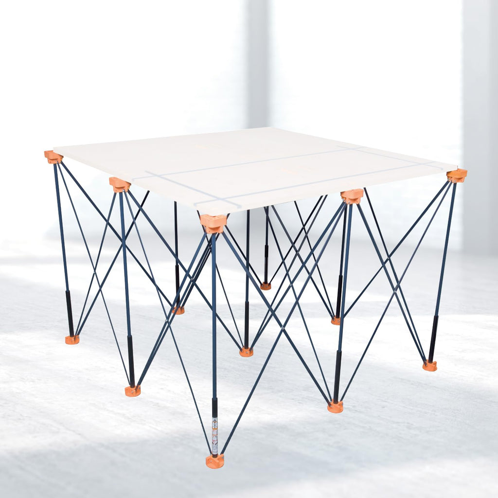 Arachni Flex Portable Workbench 4x4ft Collapsible Workstand - Heavy Duty Folding Work Table Base, 3500 lbs Capacity