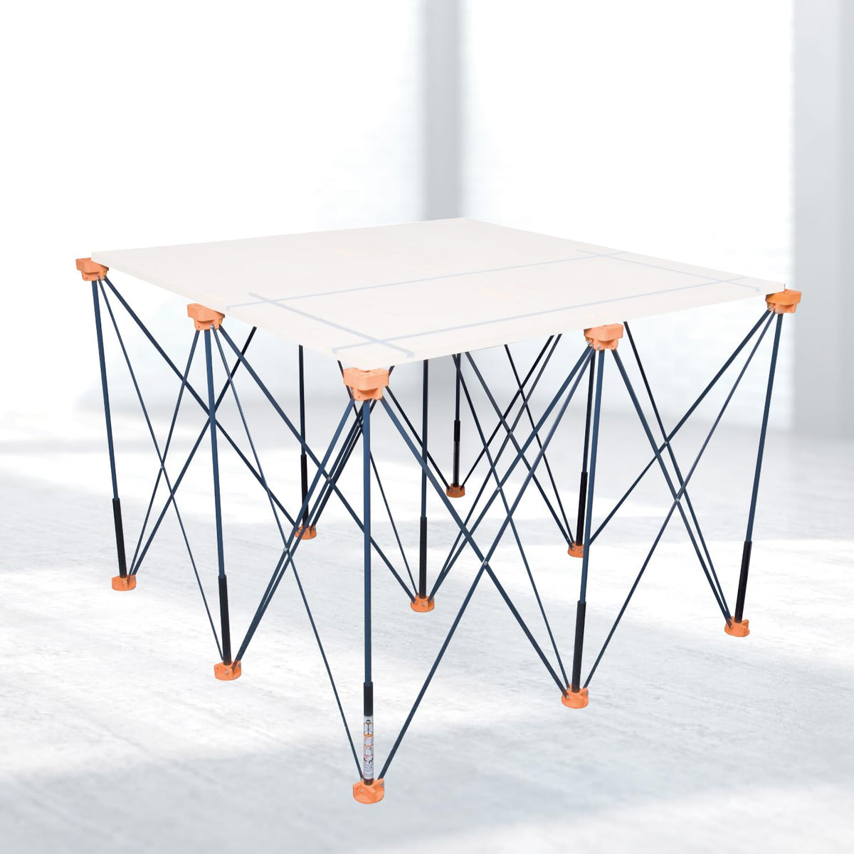 Arachni Flex Portable Workbench 4x4ft Collapsible Workstand - Heavy Duty Folding Work Table Base, 3500 lbs Capacity