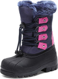 Unisex Snow Waterproof Winter Boots | Warm Faux Fur Lined Outdoor Secure Grip Anti Slip Outsole Easy Wear Windproof