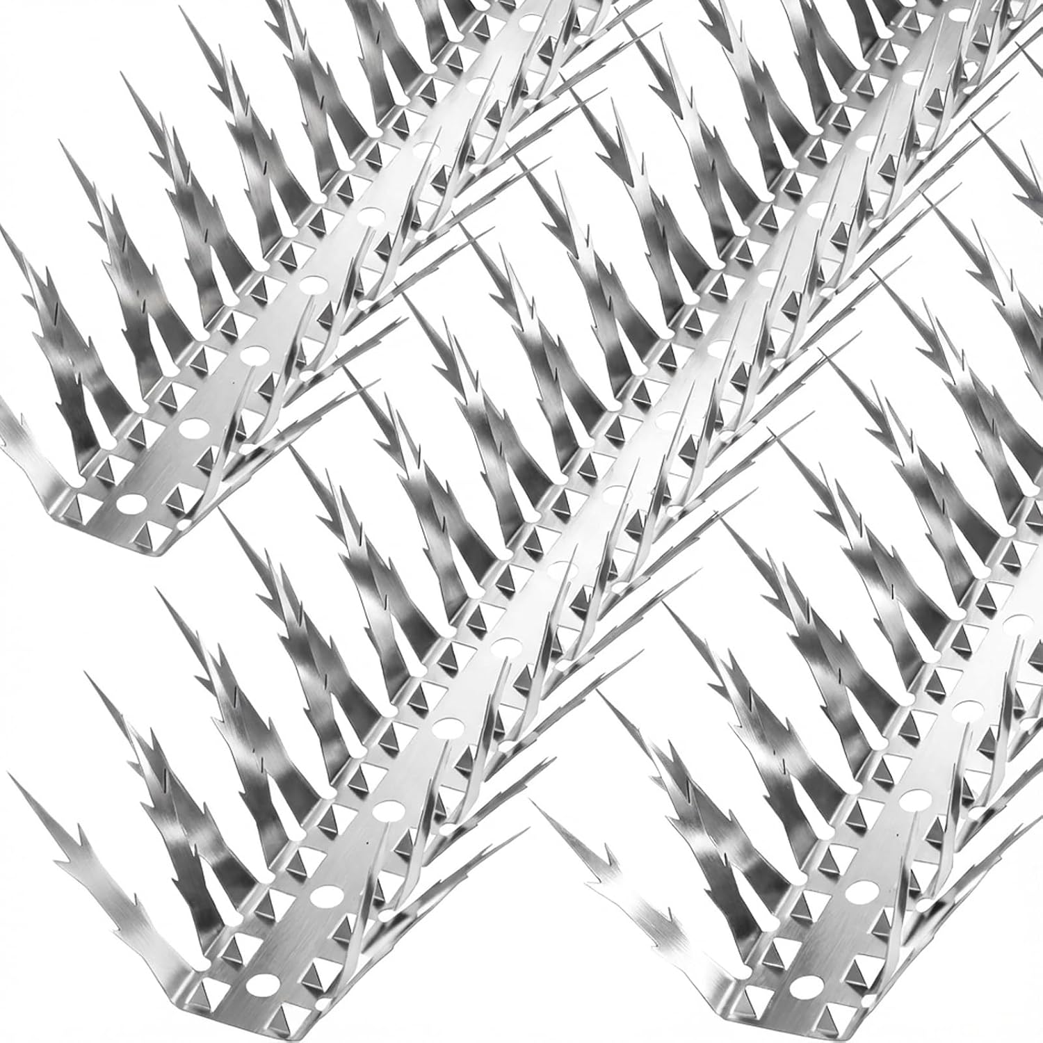 Bird Spikes, 5 Feet Stainless Steel Bird Control Spikes for Outside, Pigeon and Squirrel Blocking Spikes, for Garden