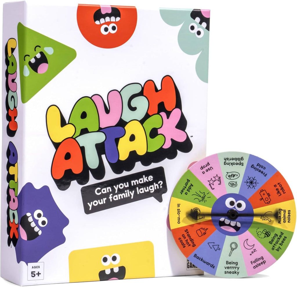 Laugh Attack [Can You Make Your Family Laugh? | Don’t Laugh Challenge Card Game For Kids, Teens, and Families | Great