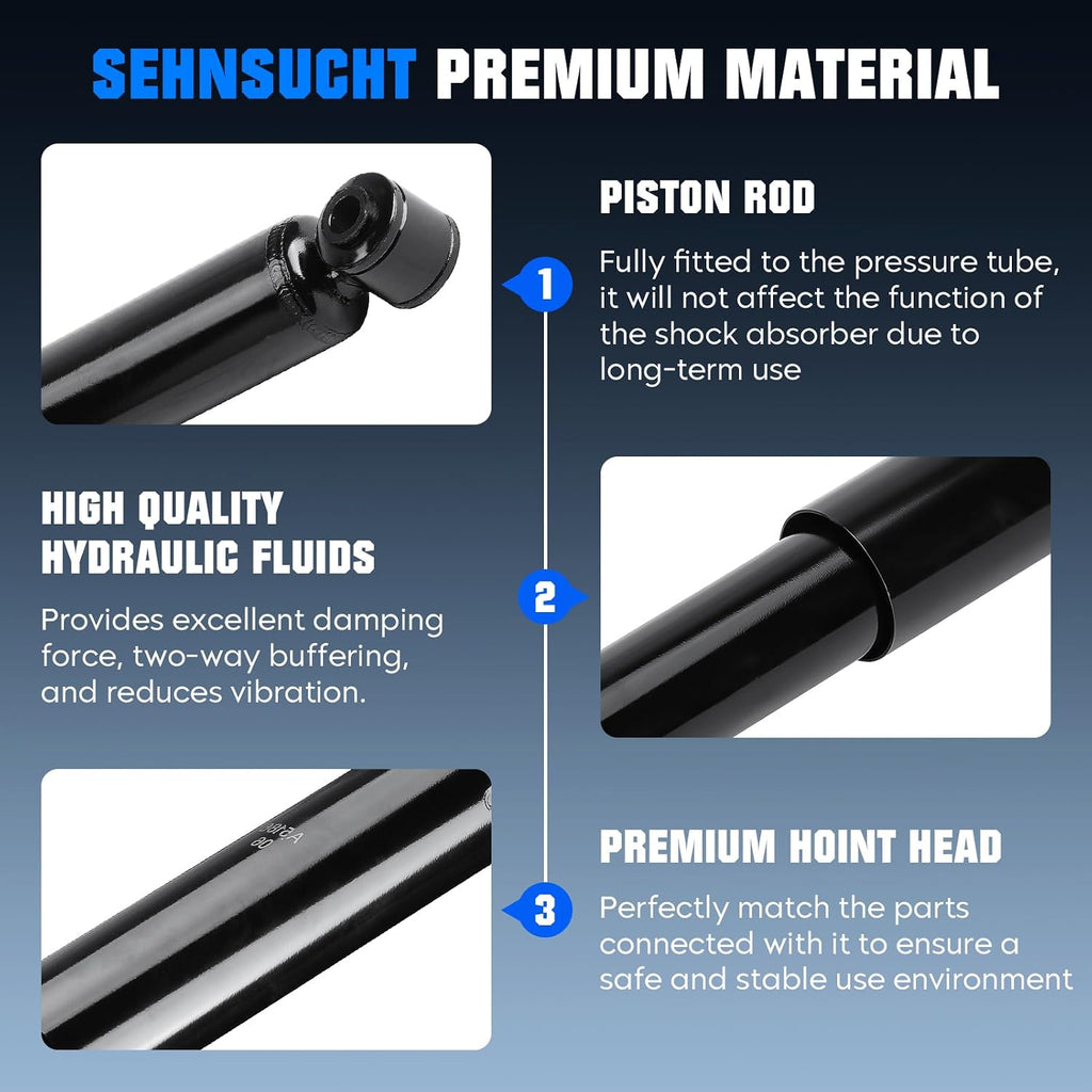 Rear Strut Shock Absorber for GMC Terrain 2010-2017, for Chevrolet Equinox 2005-2017, for Satum Vue 2002-2010, for Suzuki XL7 2007-2009, Struts Shocks Assembly Replace for 343433，2003 2004 2006 2008