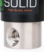 U.S. Solid 1/4" Stainless Steel Electric Solenoid Valve 12VDC Normally Closed VITON