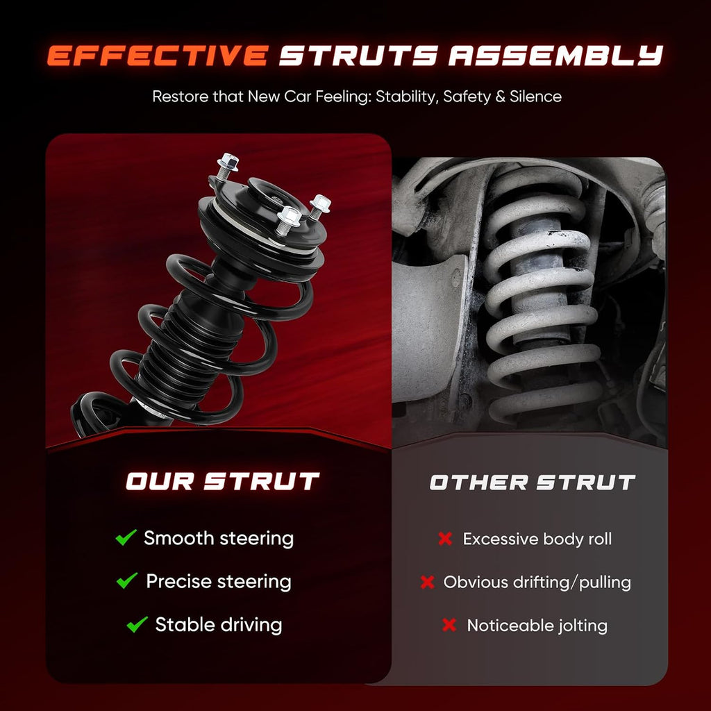 CCIYU Front Complete Struts shock and Struts Fits for Honda Civic 2012 2PCS