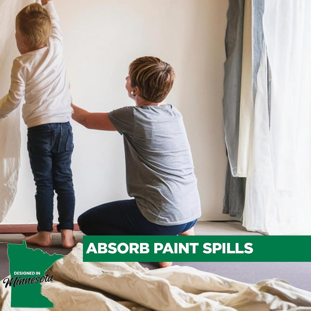 All Purpose Canvas Drop Cloth by EZ Drop - Cotton Duck Dropcloth Tarp for Painting, Construction Debris, Floor &
