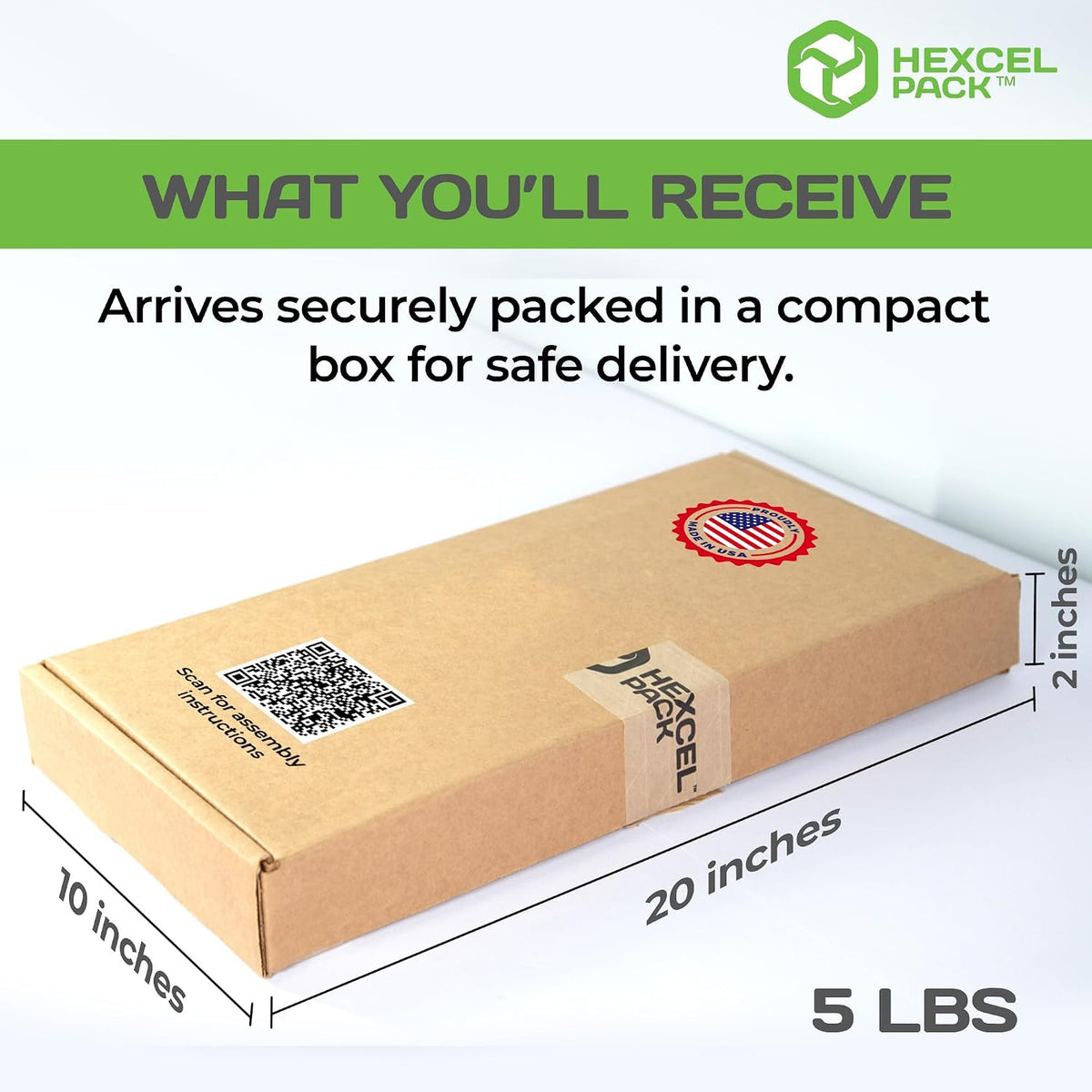 HexcelWrap Mini Packing Station, Honeycomb Paper Dispenser - 15"