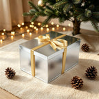 Silver Gift Box Large 16x12x8 Inch Extra Large Gift Box with Lid