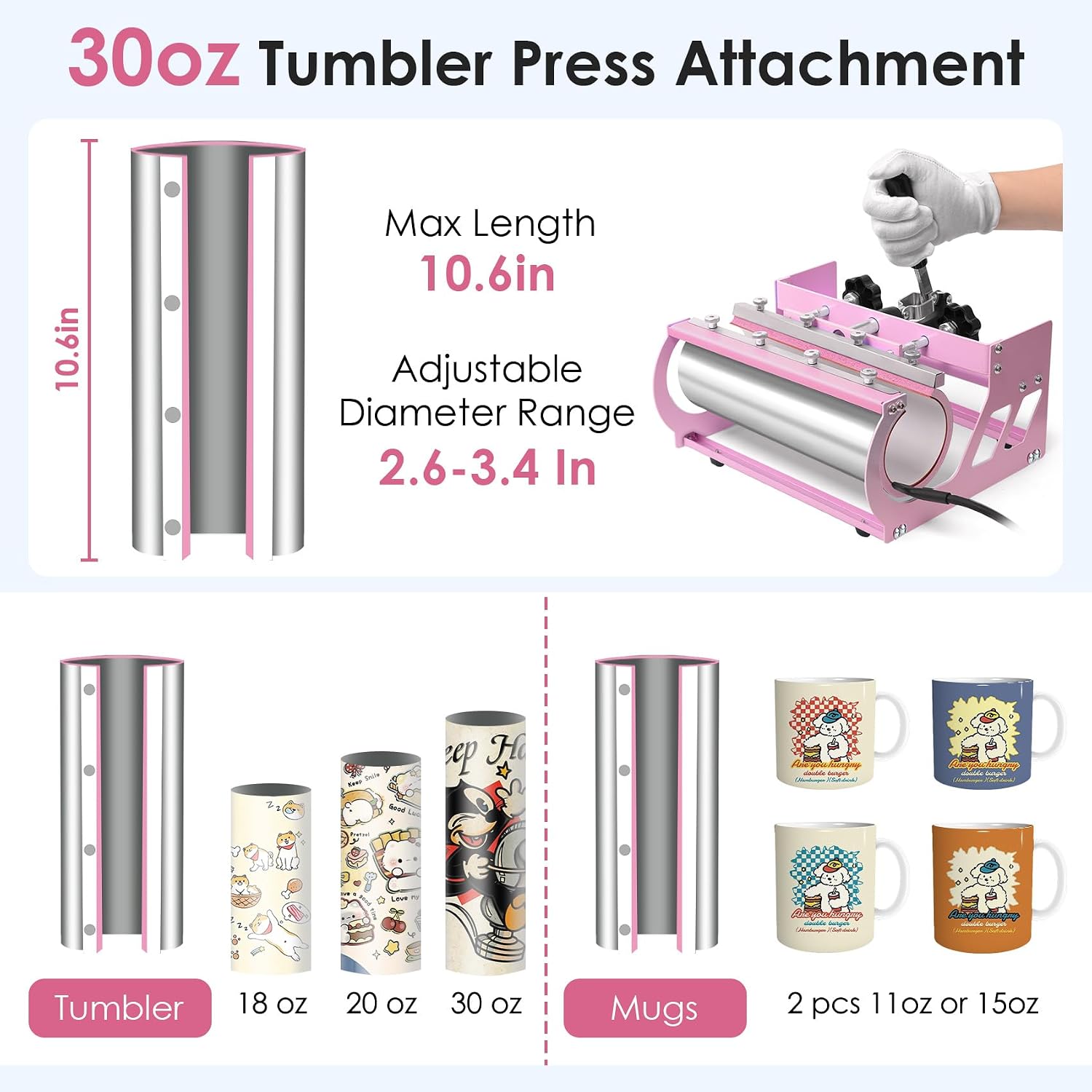 8 in 1 Heat Press Machine 15x15 Inch, Heat Press for T-Shirts, Bags | Swing Away Digital Sublimation Heat Press