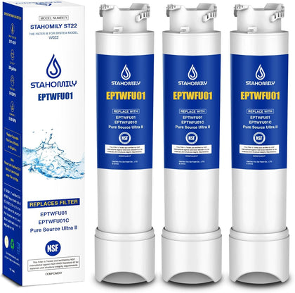 Replacement for Frigidaire EPTWFU01 Water Filter, 3 PACK