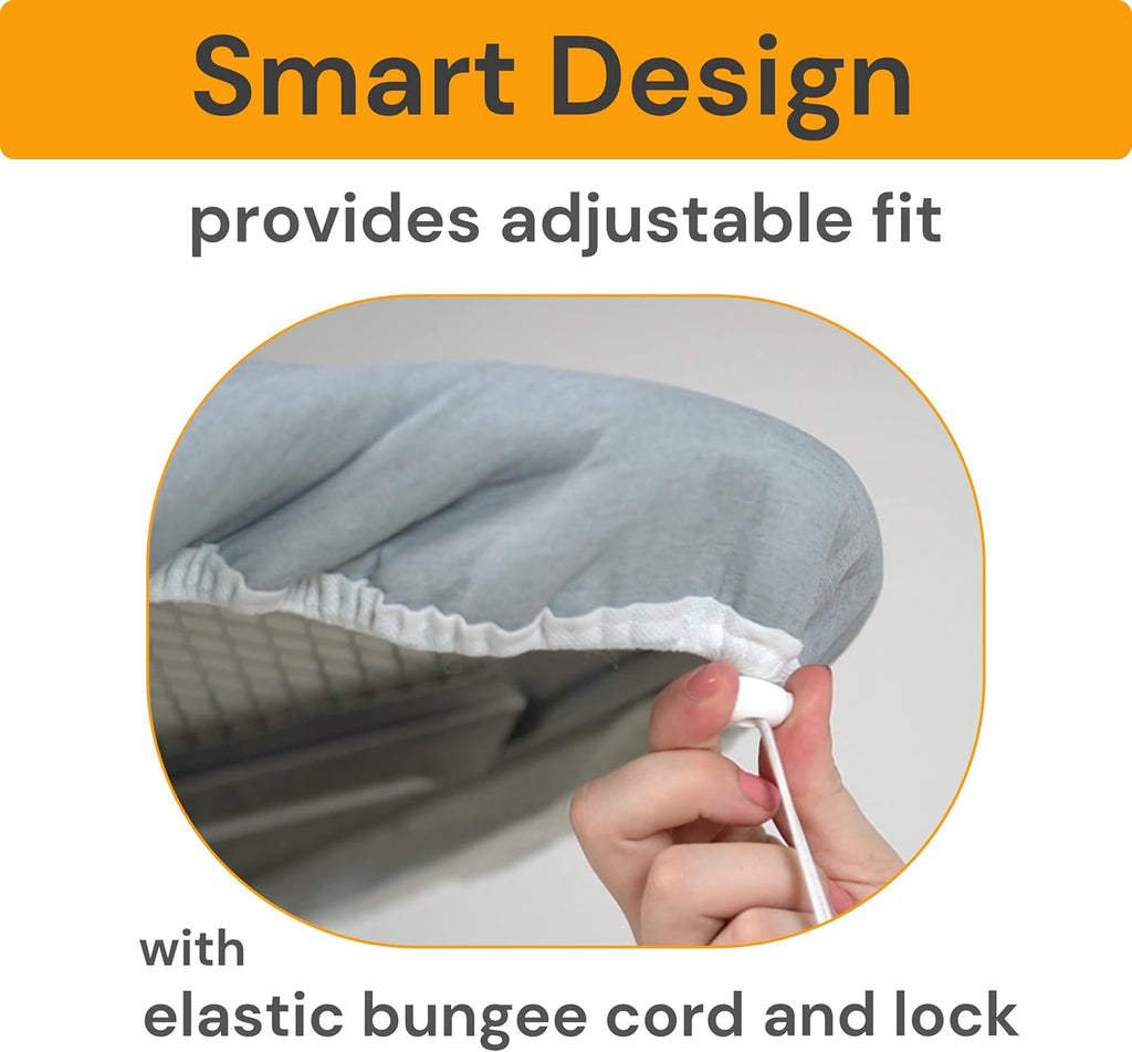 Ironing Board Cover and Pad Standard Size Silicone Coated 4 Layers 15x54 inch Extra Heavy Duty Thick Padding, Heat