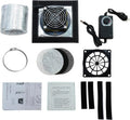 Smart Control 3-Layer Ventilation Filter Fan Kit for 3D Printer Enclosure | High Efficiency 5000RPM Exhaust Fan and