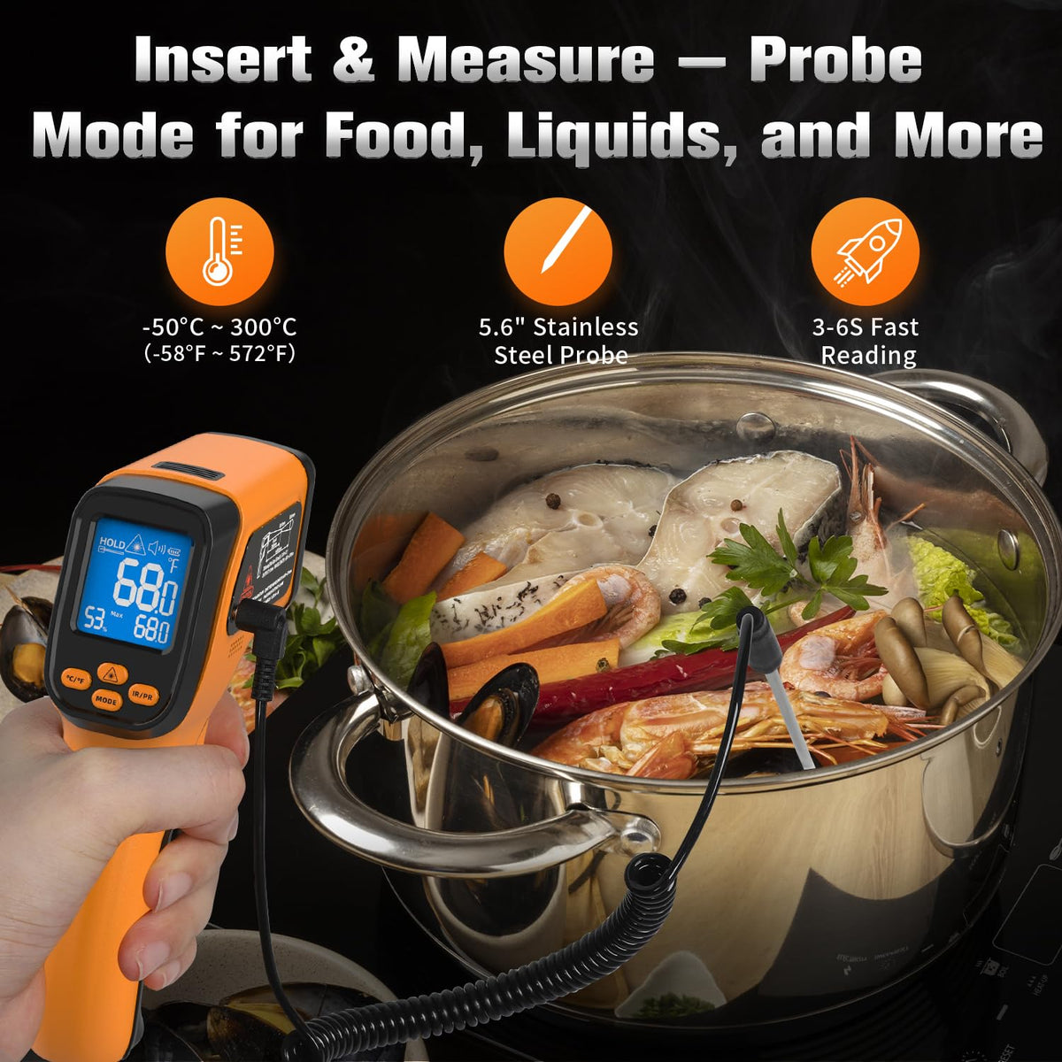 Surpeer Infrared Thermometer Temperature Gun