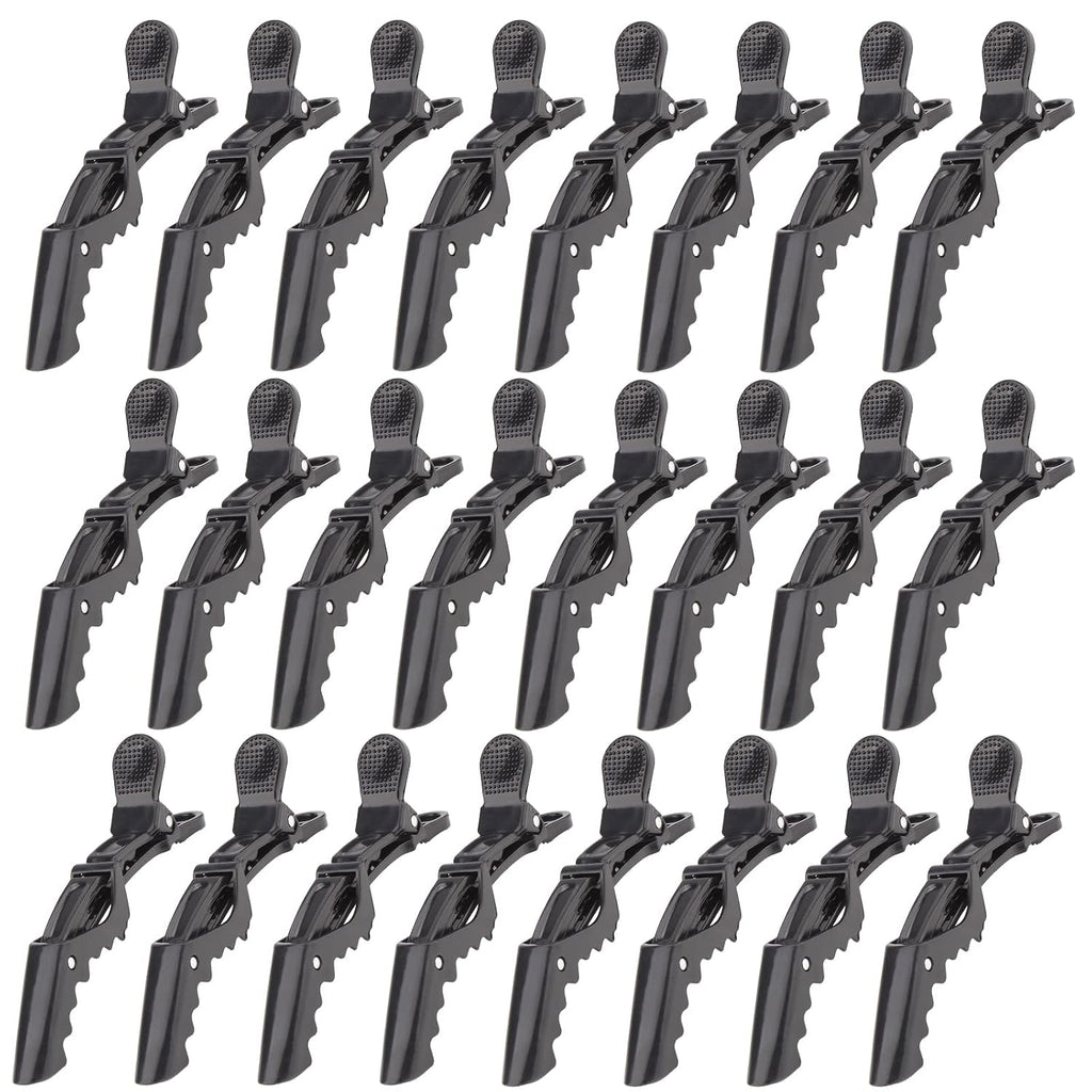 24pcs Hair Clips for Styling, Sectioning, Coloring, Cutting - Alligator Salon Pro Hair Clips for Barber, Unisex, Adult