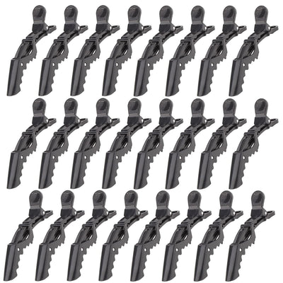 24pcs Hair Clips for Styling, Sectioning, Coloring, Cutting - Alligator Salon Pro Hair Clips for Barber, Unisex, Adult