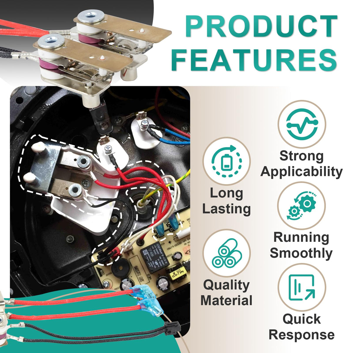 2 Pcs Pressure Sensor Compatible with Instant Pot Pressure Cooker or Switch