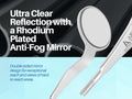Double Sided Cone Socket Dental Mouth Mirror Front Surface Pack of 7 Stainless Steel Autoclavable Dental Mirrors
