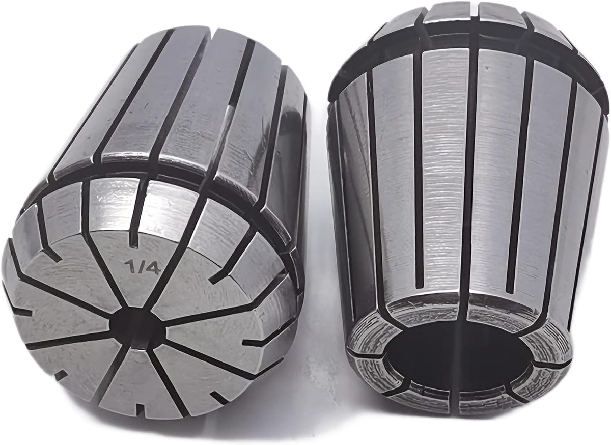 ER32 1/4 Collet Set 2pcs,Spring Collet Set for CNC Engraving Machine and Milling Lathe Tool